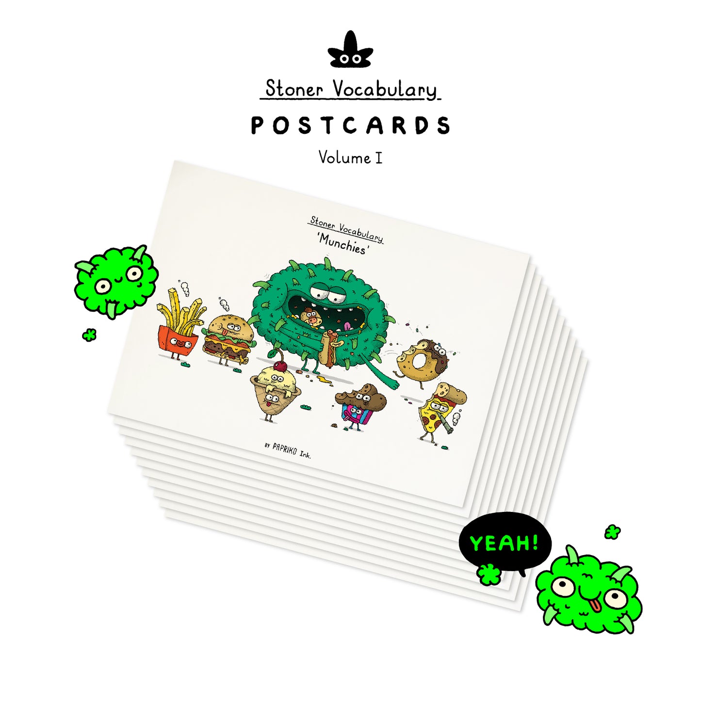 Postkarten-Set - 'Stoner Vocabulary - Vol. 1'