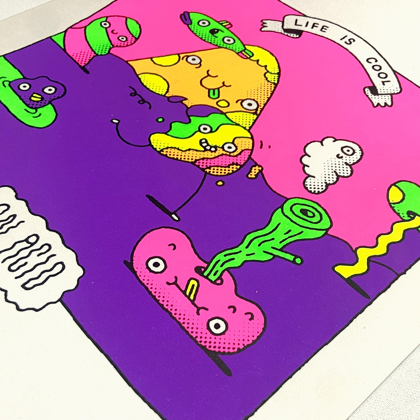 Art Print - 'Life is Cool - On Acid' Silkscreen Print